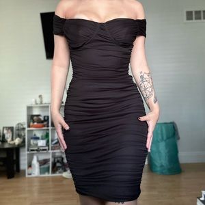 David’s Bridal. Size 4. Black midi